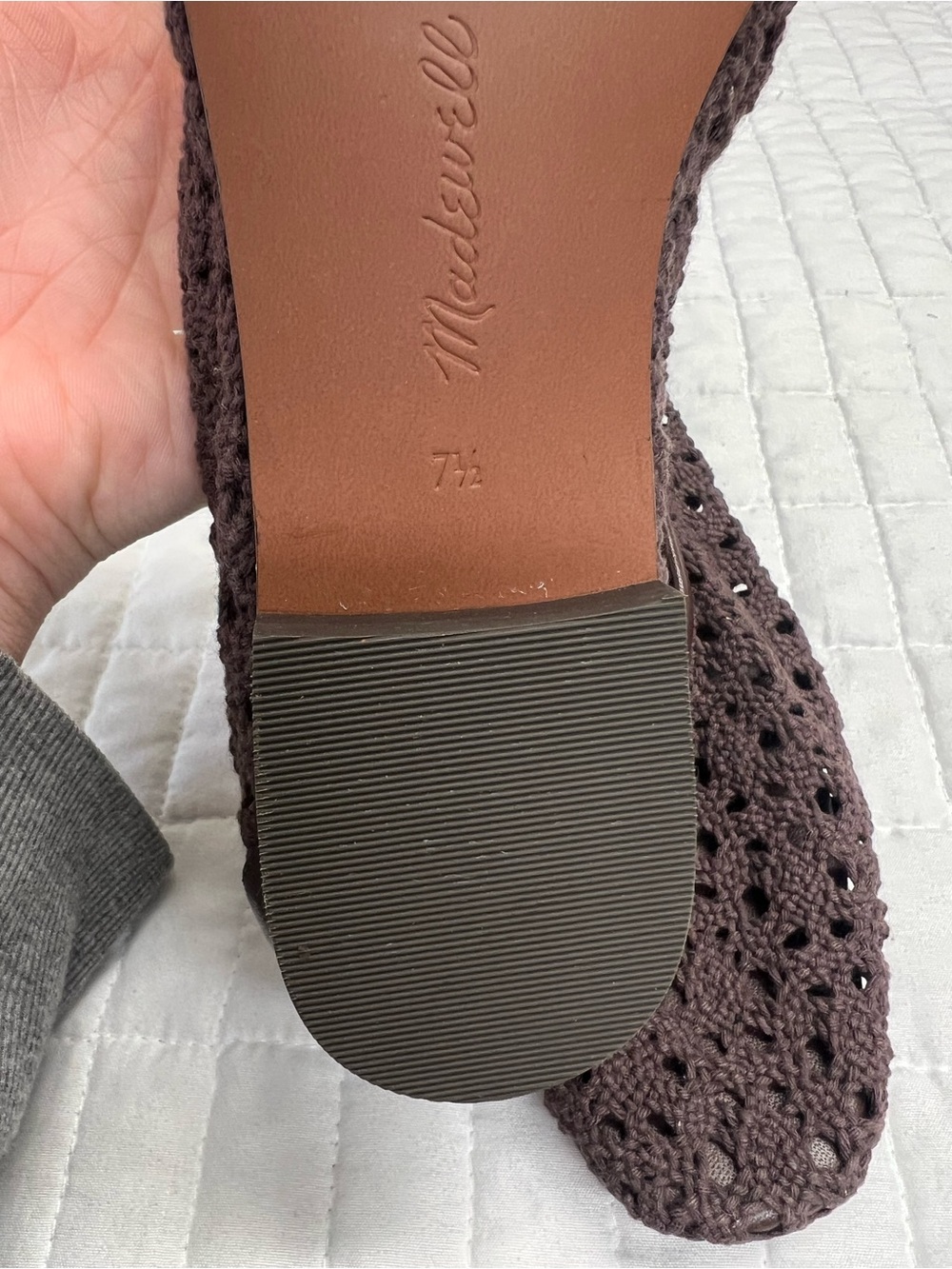 Madewell The Mylie Ballet Flat in Espresso Bean Brown Size 7.5 - Picture 10 of 10